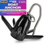 Anchor-Man Vinyl-Coated  Anchor - Spike Anchor for Boats, Offers High Performance in Diverse Lakebeds and River Bottoms - Effective in Sand, Rocks, Mud, Weeds, Currents and More (14lb/18lb/25lb)