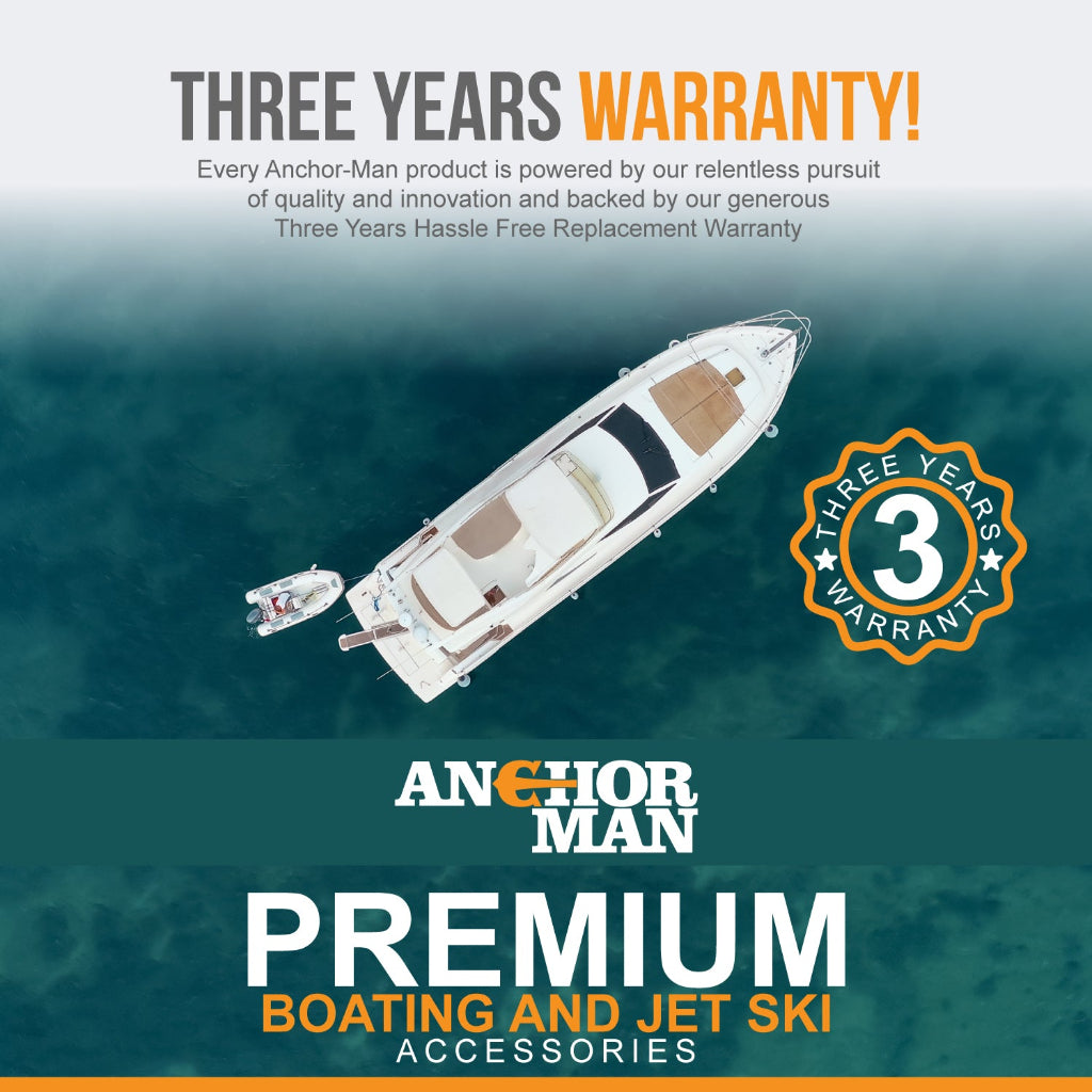Anchor-Man Navy Anchor(5lb / 10lb / 15lb / 20lb) Black Vinyl Coated Naval Anchors for Boats with Impressive Holding