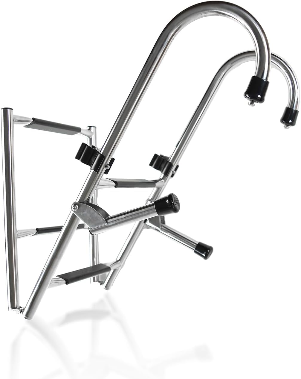 4 Step Mount Ladder, Stainless Steel, Foldable 46 L x 14W, 29 Stowed, Durable Boat Boarding Ladder Anchor-Man