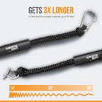 Anchor-Man Boat Bungee Dock Lines 7ft-22ft / 14ft-50ft Heavy-Duty Bungee Anchor Line with 316 Stainless Steel Clips
