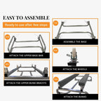 Anchor-Man Jet Ski Dolly, Small Boat Dolly Jetski Stand for Moving Watercraft, Adjustable Jet Ski Trailer with 4 Ca
