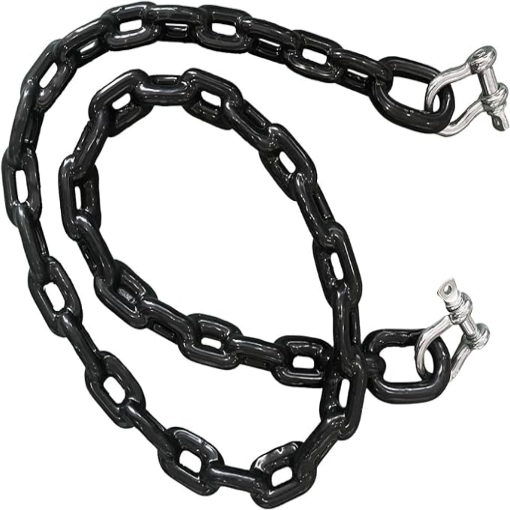 Anchor-Man PVC Coated Boat Anchor Chain with Stainless Steel Shackles Heavy-Duty, Corrosion-Resistant Marine Safety