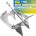 Anchor-Man Boat Slide Box Anchors, 100 Hot Dipped Galvanized Foldable Sliding Cube Anchor Suitable for 23 to 40ft O
