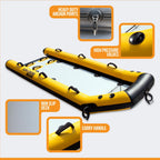Anchor-Man Inflatable Bodyboard Water Rescue Sled Inflatable Floating Mat Inflatable Jet Ski Sled Board for Profess