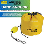 Anchor-Man Jetski Anchor Kit, All-in-One Sand Anchor for Floats, Adjustable Sand Bag Jet Ski Anchor for Floating Ma