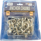 Anchor-Man Stainless Steel Boat Anchor Chain, Marine Grade, High Break Load with 2 Advanced Stainless Steel Shackle