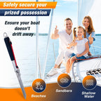 Anchor-Man Beach Spike Anchor for PWCs, Small to Medium Boats, Kayaks, Canoes, Jet Skis and Multipurpose Pure Carbo