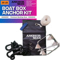 Anchor-Man Box Anchor Kit 19 lbs / 25 lbs - Ultimate Boat Anchor Kit, Hot Dipped Galvanized 9 Gauge Steel Boat Anch