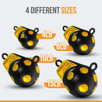 Anchor-Man Downrigger Weights 4lbs 6lbs 10lbs 15lbs - Round Shaped Vinyl Coated Downrigger Ball for Salmon, Protect
