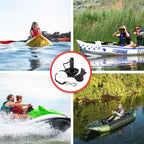 Anchor-Man Anchors Folding Kayak Grapnel Anchor, 8LB Mushroom Anchor, Complete Jet Ski Anchor Kit with PVC Coated C