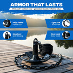 River Anchor Kit 30lbs, Vinyl/PVC Coated, 100 ft Nylon Rope, 4 ft PVC-Coated Chain, Bow Shackle, Storage Bag, Heavy Anchor-Man