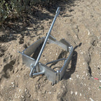 Anchor-Man Boat Slide Box Anchors, 100 Hot Dipped Galvanized Foldable Sliding Cube Anchor Suitable for 23 to 40ft O