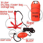 Anchor-Man 3.5 LB Folding Kayak Complete Grapnel Anchor - 10L Storage Kayak Anchor - Mushroom Anchor, Jet Ski Ancho