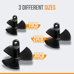 Anchor-Man River Anchor, Black Vinyl Coated Mushroom Anchor for Boats - Marine Grade Boat Anchor with Impressive Ho
