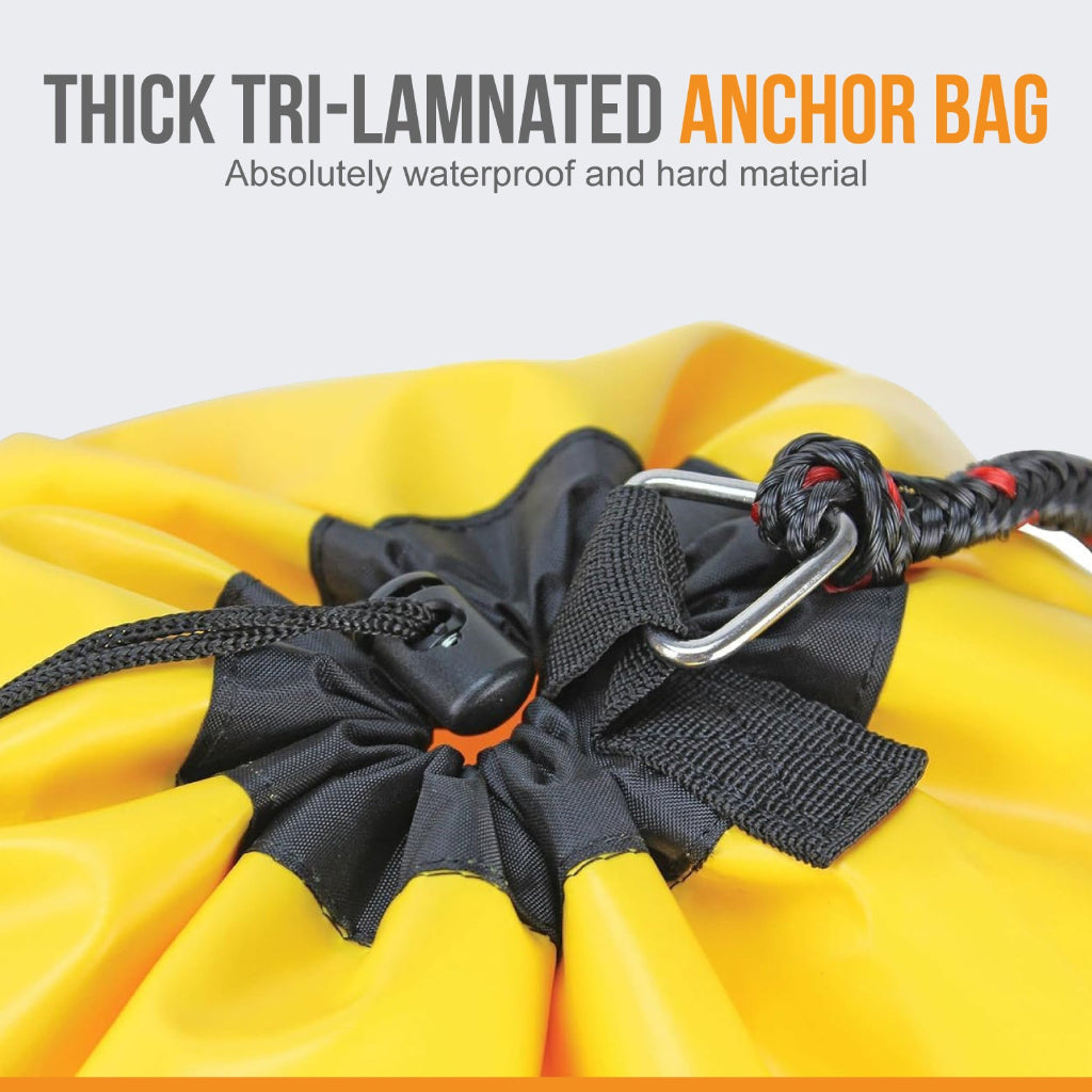 Anchor-Man Jetski Anchor Kit, All-in-One Sand Anchor for Floats, Adjustable Sand Bag Jet Ski Anchor for Floating Ma