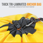 Anchor-Man Jetski Anchor Kit, All-in-One Sand Anchor for Floats, Adjustable Sand Bag Jet Ski Anchor for Floating Ma