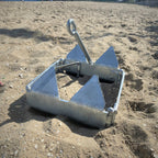 Anchor-Man Boat Slide Box Anchors, 100 Hot Dipped Galvanized Foldable Sliding Cube Anchor Suitable for 23 to 40ft O